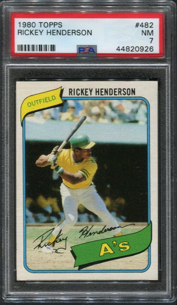 1980 Topps Henderson #482 PSA 7