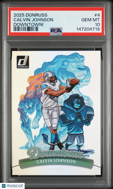 Calvin Johnson 2025 Panini Donruss #4 Short Print PSA 10