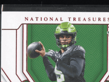 2025 Panini National Treasures Collegiate Dante Moore #85 Red /11 Rated Prospect Patch Auto Panini Authentic