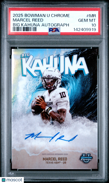 2025 Bowman University Chrome Big Kahuna Autographs Marcel Reed #MR PSA 10