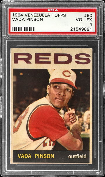 1964 Venezuela Baseball #80 Vada Pinson PSA 4