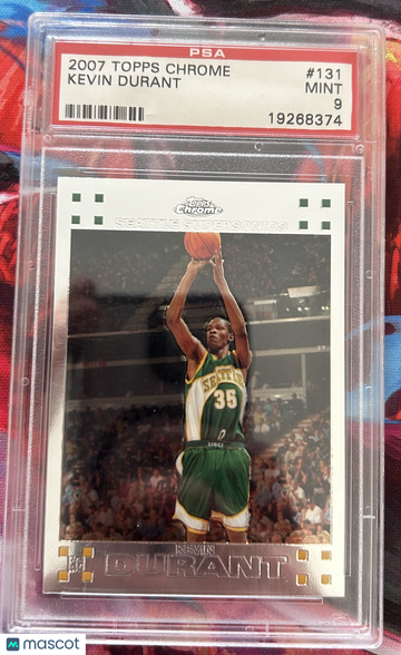 2007 Topps Chrome Kevin Durant #131 PSA 9