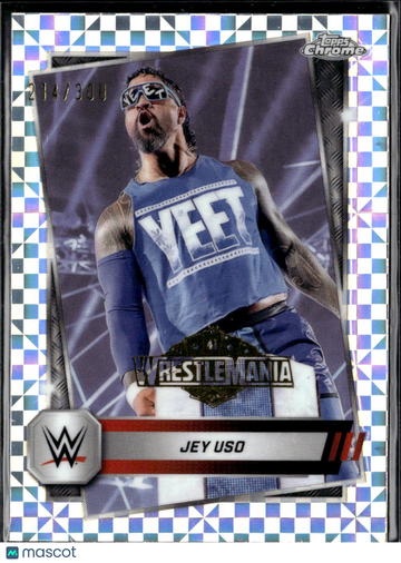 2025 Topps Chrome WWE Jey Uso #106 Prizm /300