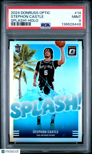 2024 Panini Donruss Optic Splash! Stephon Castle #14 Holo PSA 9