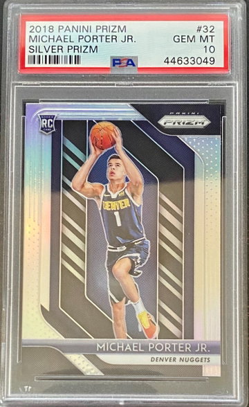Michael Porter Jr. 2018-19 Prizm Silver RC PSA 10