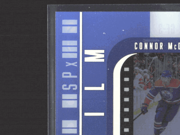 2026 Upper Deck SPx Game Film Connor McDavid Edmonton Oilers Blue NHL Trading Card GF-3