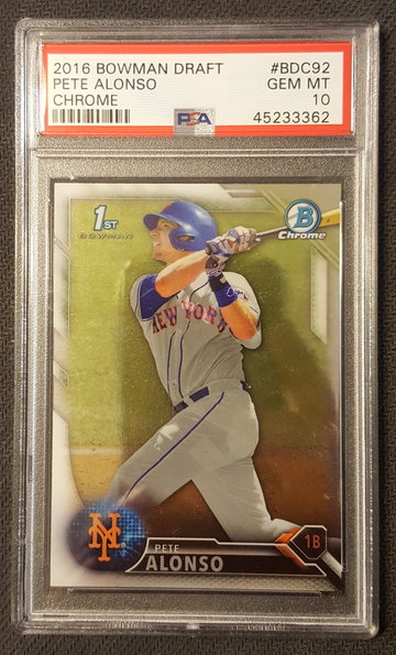 2016 Bowman Chrome Pete Alonso PSA 10