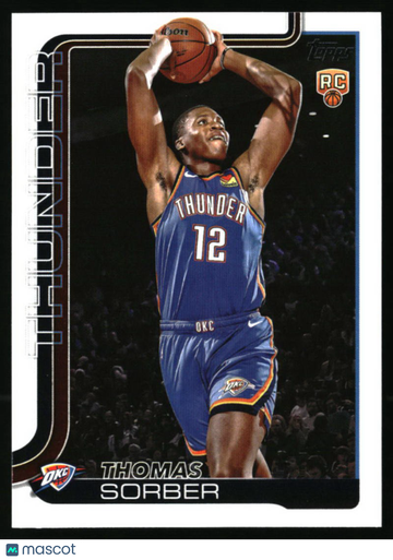 2025-26 Topps Thomas Sorber #215 RC Oklahoma City Thunder