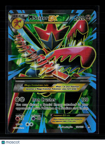 2016 BREAKpoint M Scizor EX Holo Rare SR FA #120/122