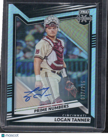 2022 Panini Elite Extra Edition Logan Tanner #55 Prime Numbers Signatures A SN AU