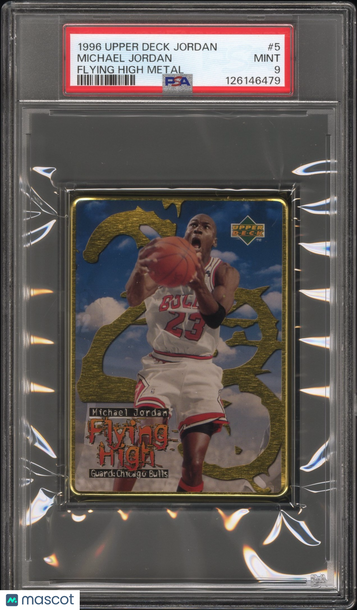 1996 Upper Deck Jordan Flying High Metal Michael Jordan #5 PSA 9