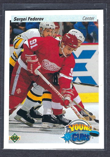 1990-91 UD Hockey Sergei Fedorov ROOKIE