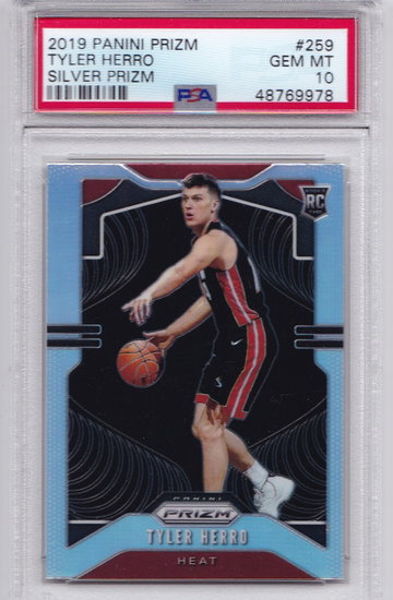 Tyler Herro 2019 Silver Prizm PSA 10 