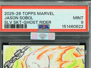2025 Topps Marvel Silver Sketch Jason Sobol Ghost Rider 9 MBA 9