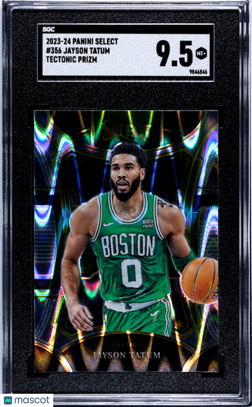 2023 Panini Select Jayson Tatum #356 Tectonic Prizm SGC 9.5