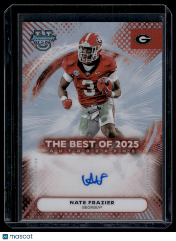 2025 Bowman University Best Football Nate Frazier #BOA-NFR Autograph Bowman