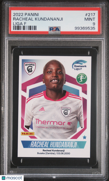 2022 Panini Liga F Racheal Kundananji #217 PSA 9