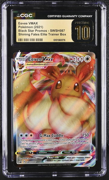 2021 Pokémon Black Star Promos Shining Fates Eevee VMAX #SWSH087 Promo CGC 10