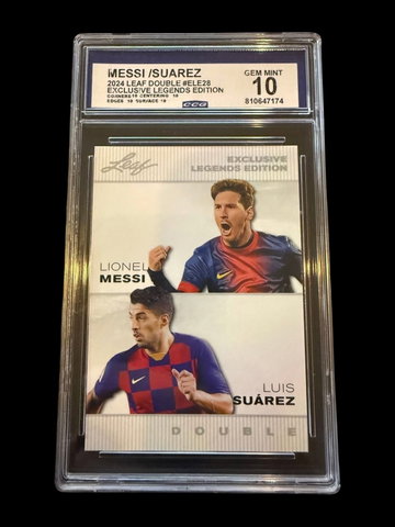 2024 Leaf Double | Lionel Messi, Suarez | Exclusive Legends | CCG 10