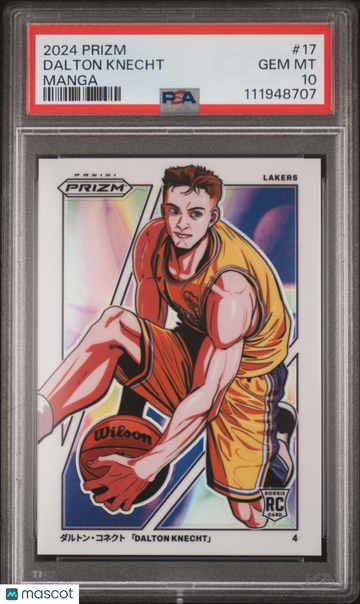 2024 Panini Prizm Manga Dalton Knecht #17 PSA 10