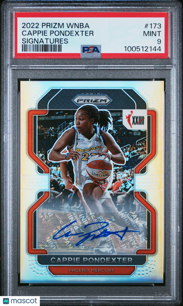 2022 Panini Prizm WNBA Cappie Pondexter #173 Signatures PSA 9