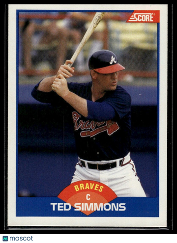 1989 Score Ted Simmons #611