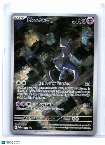 2023 Pokemon—Mewtwo #052 Scarlet & Violet Promo—Black Star Promo Holo