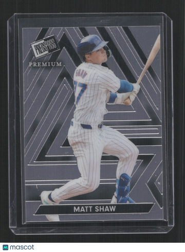 2024 Press Pass Premium Baseball MATT SHAW #34
