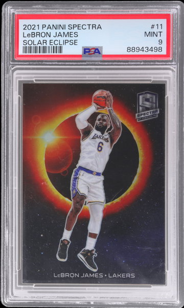 2021 Panini Spectra Lebron James Solar Eclipse PSA 9