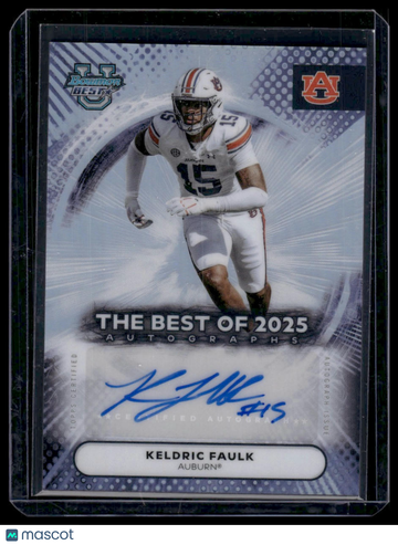 2025 Topps Bowman University Best Football Keldric Faulk #BOA-KFA