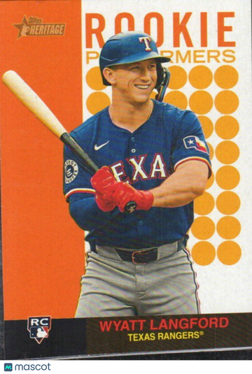 2024 Topps Heritage Wyatt Langford #RP-13 Rookie Performers