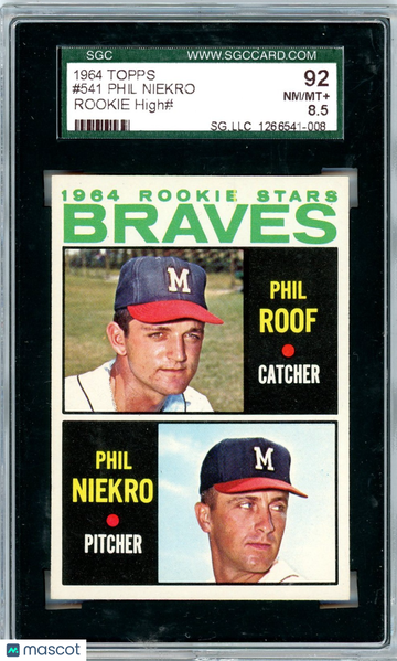 1964 Topps Phil Niekro #541 SGC 8.5