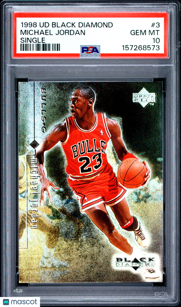 1998 Upper Deck Black Diamond Michael Jordan #3 Single PSA 10