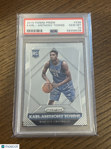 2015 Panini Prizm Karl-Anthony Towns #328 Rookie RC PSA 10