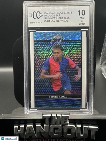 2024 Leaf Collective Promo Leaf Shimmer Light Blue Lamine Yamal #LB4 BGS 10