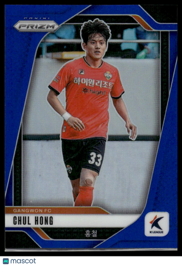 2025 Panini Prizm K League Chul Hong #21 Blue Prizm /75