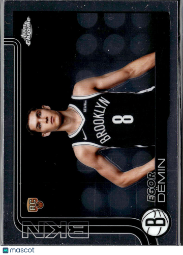 Egor Demin 2025 Topps Chrome RC Brooklyn Nets