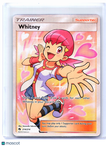 Lost Thunder Whitney (Full Art) Holo Ultra Rare #214/214