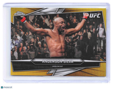 2026 Topps Chrome UFC Anderson Silva #14 Gold /275 Short Print HOF Parallel/Variety Low Pop
