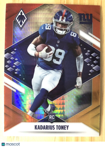 Kadarius Toney 2021 Panini Phoenix RC Rookie FIRE BURST #110 NY Giants KC Chiefs