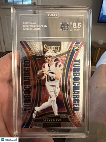 2024 Panini Select Drake Maye #24 [Base] Rookie Insert TAG 8.5