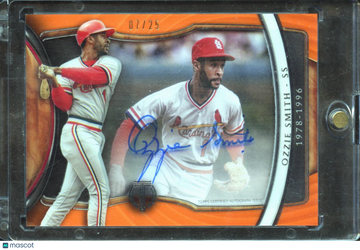 2018 Topps Tribute Generations of Excellence Ozzie Smith #GOE-OS Orange /25