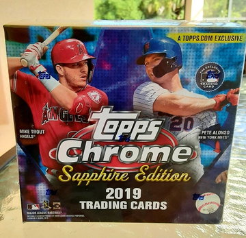 2019 Topps Chrome Sapphire Sealed Box