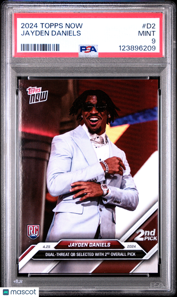 2024 Topps Now Jayden Daniels #D2 Rookie PSA 9