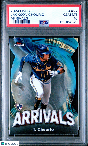 2024 Topps Finest Arrivals Jackson Chourio #A22 PSA 10