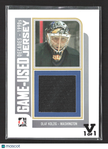 2013 In The Game Decades - 1990s Olaf Kolzig #M-29 of Game-Used Jersey