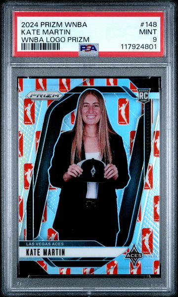 2024 Panini Prizm WNBA WNBA Logo Kate Martin #148 PSA 9