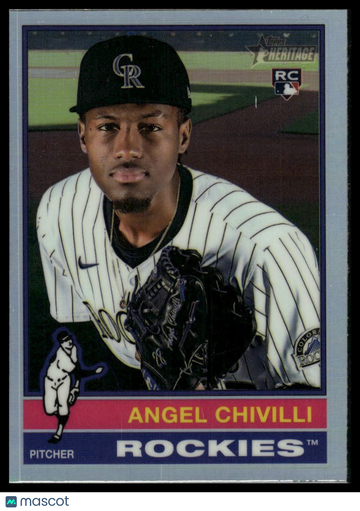 2025 Topps Heritage Angel Chivilli #230 Chrome Refractor RC
