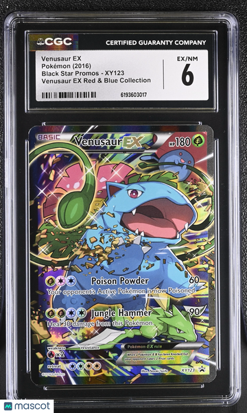 Venusaur EX #XY123 2016 Pokemon Black Star Promos CGC 6