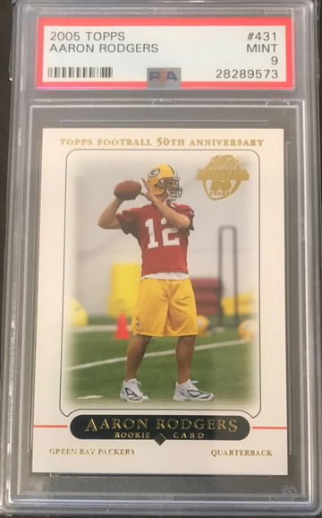Aaron Rodgers 2005 Topps Rookie #431 PSA 9